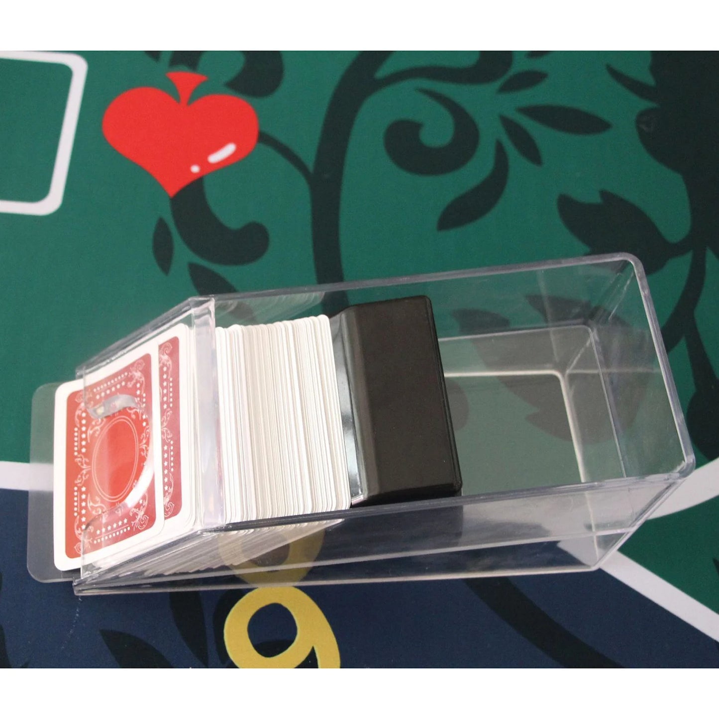 4/6 Decks Discard Tray Lightweight Portable 1-6 Decks Casino Poker Dealer Playling Cards Game Transparent Blackjack Dealing Shoe